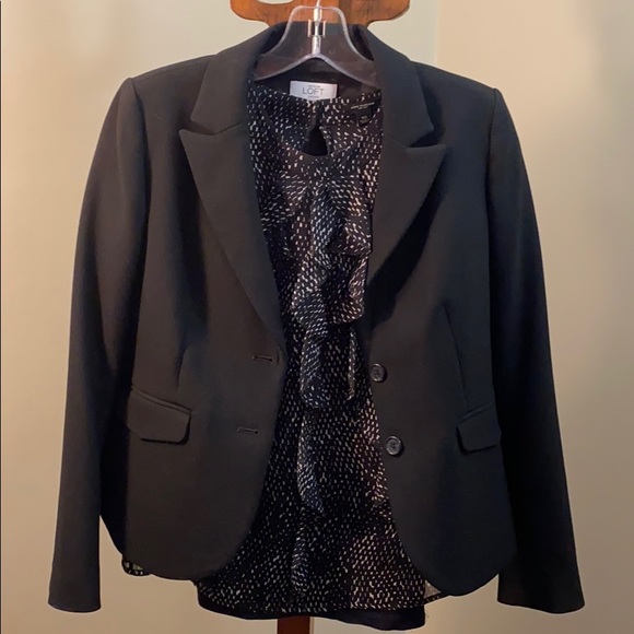 ANN TAYLOR Black Sheer Blouse - Picture 5 of 8